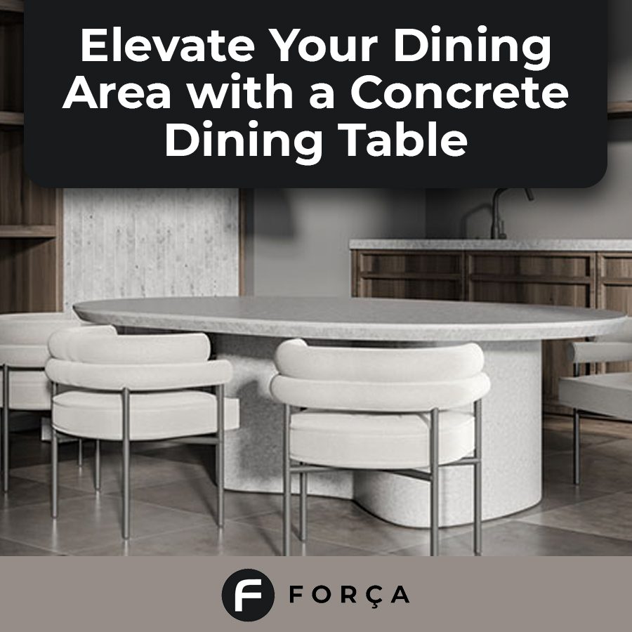 Elevate Your Dining Area with a Concrete Dining Table