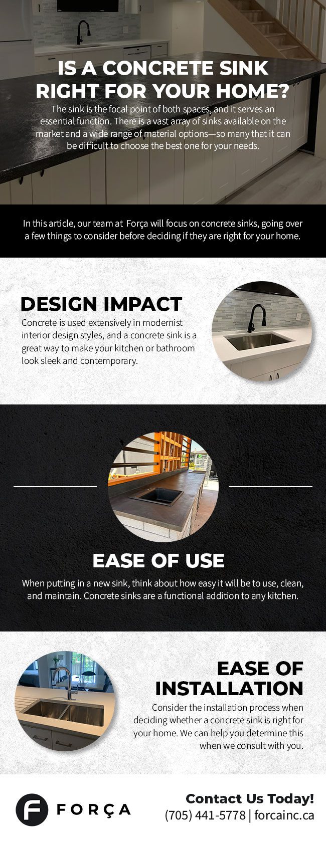 Is a Concrete Sink Right for Your Home? [infographic]