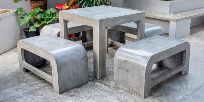 The Visible and Invisible Advantages of Concrete Outdoor Furniture